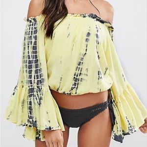 Surf Gypsy Off the Shoulder TieDye Crop
